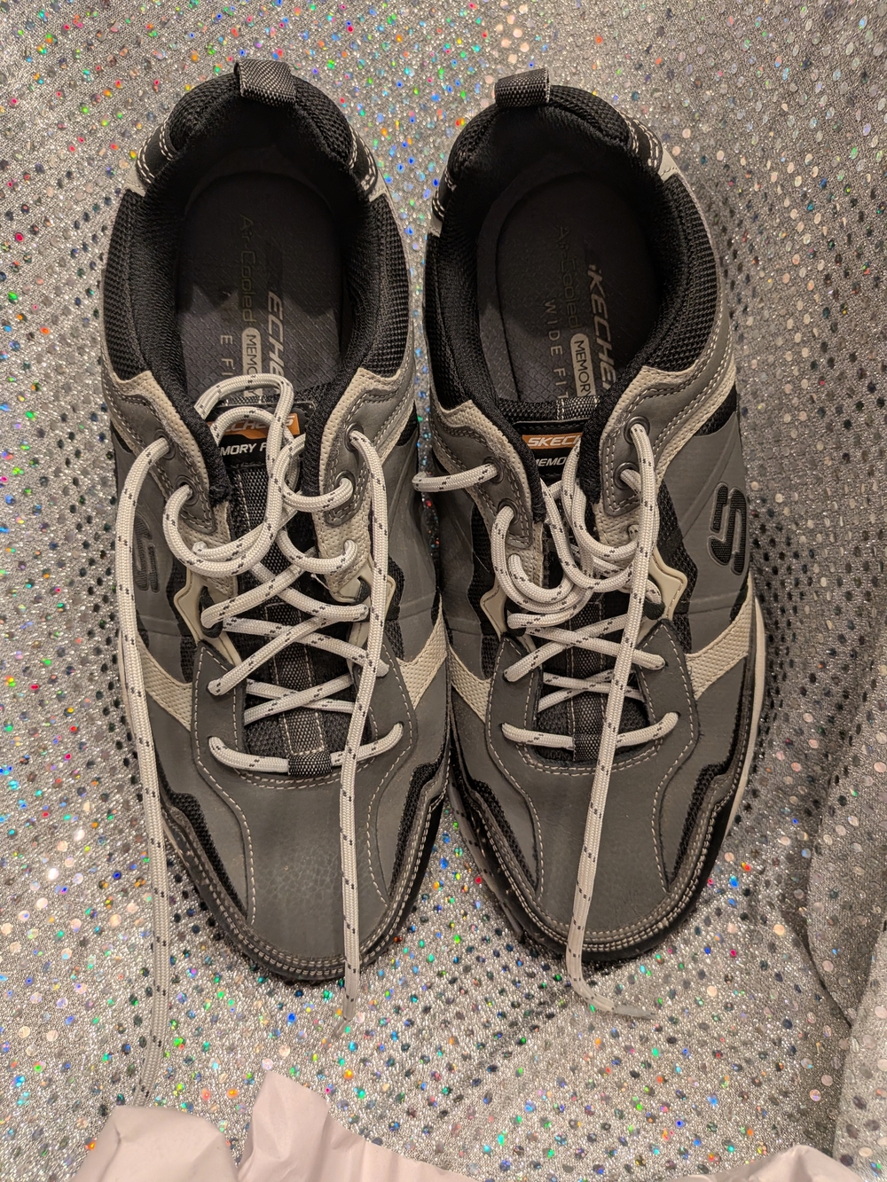 Skechers Sparta 2.0 Black & Gray Athletic Shoes